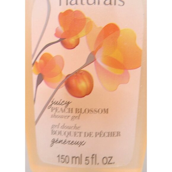 Avon Naturals Peach Blossom Shower Gel 5 fl. oz. Lot of 3 NOS - Picture 2 of 3